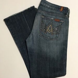7 for all Mankind Glittery ‘A’ Pocket Jeans
